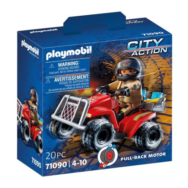 PLAYMOBIL- ΠΥΡΟΣΒΕΣΤΗΣ ΜΕ ΓΟΥΡΟΥΝΑ 4Χ4 