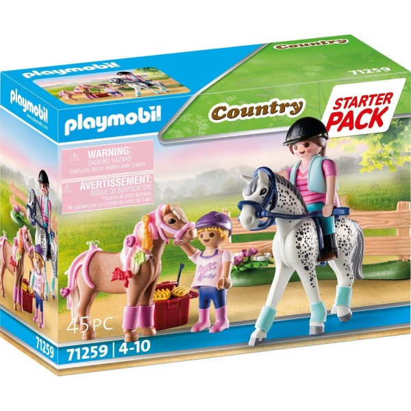 PLAYMOBIL-STARTER PACK ΦΡΟΝΤΙΖΟΝΤΑΣ ΤΑ ΑΛΟΓΑ 