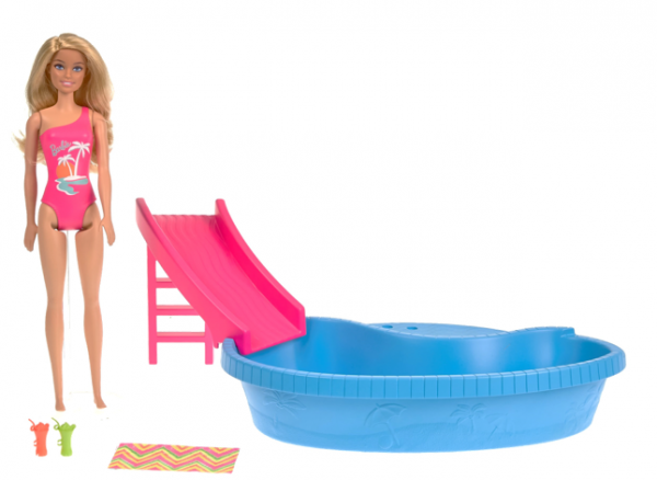 BARBIE ΕΞΩΤΙΚΗ ΠΙΣΙΝΑ ΜΕ ΚΟΥΚΛΑ