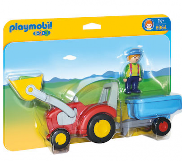 PLAYMOBIL-ΤΡΑΚΤΕΡ ΜΕ ΚΑΡΟΤΣΑ