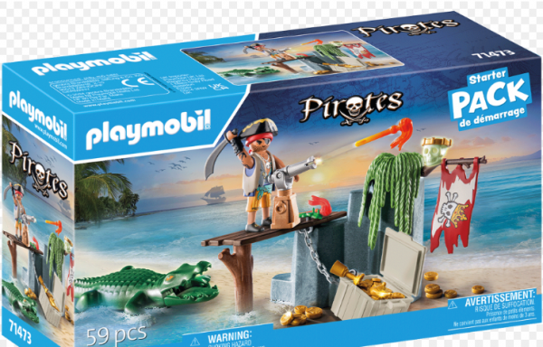 PLAYMOBIL-STARTER PACK ΠΕΙΡΑΤΗΣ ΜΕ ΑΛΙΓΑΤΟΡΑ (MT)
