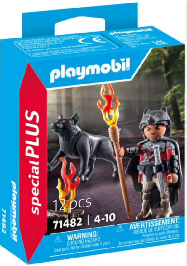 PLAYMOBIL-ΠΟΛΕΜΙΣΤΗΣ ΜΕ ΛΥΚΟ (ΤΝ)