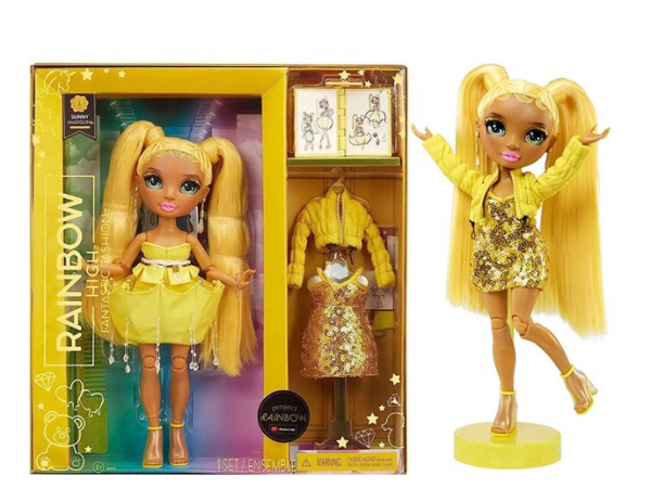RAINBOW HIGH ΚΟΥΚΛΑ & SLIME - SUNNY (YELLOW)