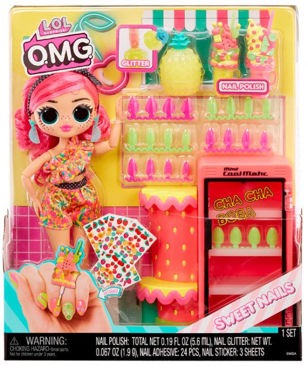 L.O.L. SURPRISE OMG STUDIO ΝΥΧΙΩΝ SWEET NAILS™ ΚΟΥΚΛΑ PINKY POPS