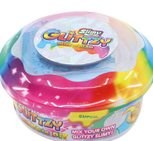 ΧΛΑΠΑΤΣΑ SLIMY GLITZY DIY (ΚΙΝΑ)