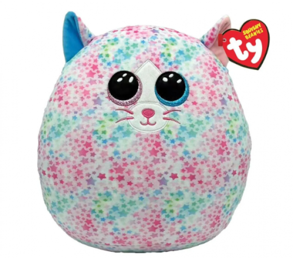 SQUISHY BEANIES ΓΑΤΑ ΜΕ ΑΣΤΕΡΑΚΙΑ 30εκ. Χ 75εκ. (ΚΙΝΑ)