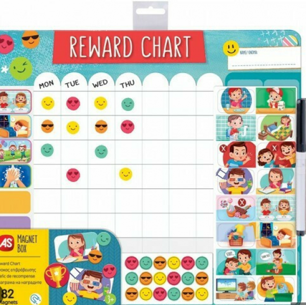 ΜΑΓΝΗΤΙΚΟΣ ΠΙΝΑΚΑΣ ΕΠΙΒΡΑΒΕΥΣΗΣ-ΣΤΑΝΤ 8τεμ.(ΚΙΝΑ)