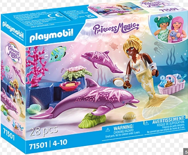 PLAYMOBIL-ΓΟΡΓΟΝΑ ΜΕ ΔΕΛΦΙΝΙΑ (ΜΤ)