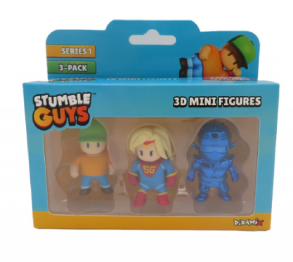 STUMBLE GUYS 3D MINI FIG.3PACK ASST.(KINA)