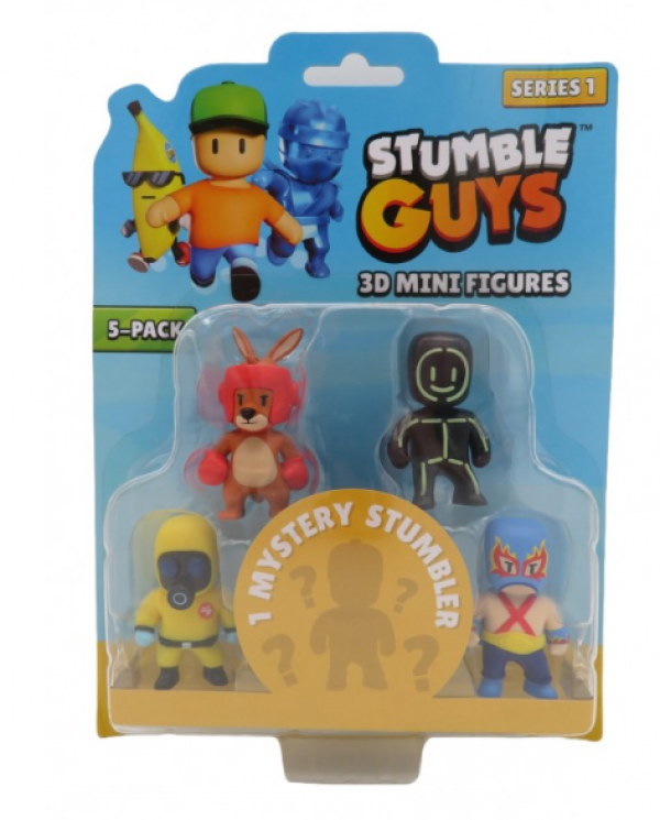 STUMBLE GUYS 3D MINI FIG.5PACK ASST.(KINA)