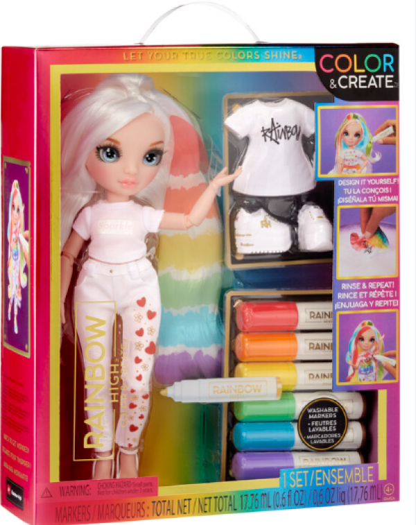 RAINBOW HIGH ΚΟΥΚΛΑ SET ΖΩΓΡΑΦΙΖΩ (ΜΠΛΕ ΜΑΤΙΑ)