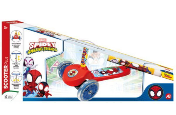 SCOOTER PLUS SPIDEY AND HIS AMAZING FRIENDS ΜΕ ΛΑΜΠΑΔΑ (ΚΙΝΑ)
