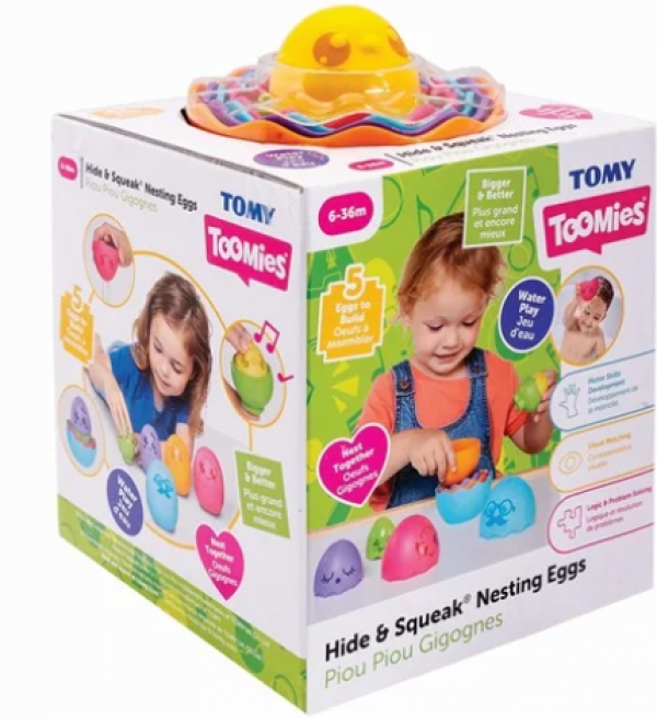 ΒΡΕΦ.ΠΑΙΧΝΙΔΙ ΑΥΓΟΥΛΑΚΙΑ ΣΤΗ ΦΩΛΙΑ TOOMIES(σε κουτι)ΚΙΝΑ