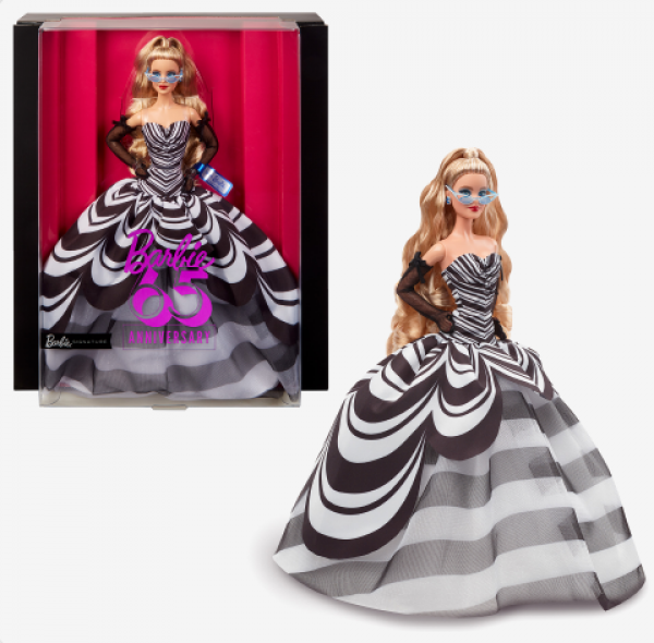 BARBIE ΑΣΠΡΟΜΑΥΡΟ ΦΟΡΕΜΑ 65 ΧΡ.