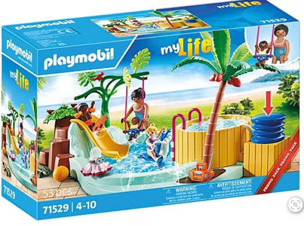 PLAYMOBIL-ΠΑΙΔΙΚΗ ΠΙΣΙΝΑ ΜΕ ΥΔΡΟΜΑΣΑΖ (DE)
