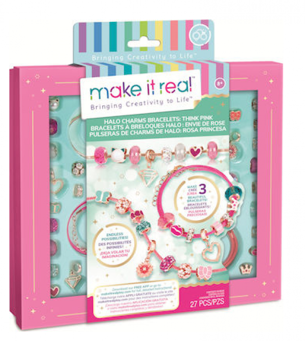 HALO CHARMS BRECELETS THINK PINK