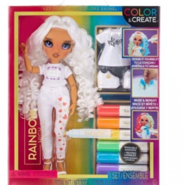 RAINBOW HIGH ΚΟΥΚΛΑ SET ΖΩΓΡΑΦΙΖΩ (ΜΩΒ ΜΑΤΙΑ)