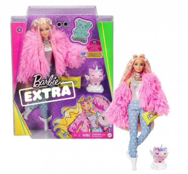 BARBIE EXTRA - FLUFFY PINK JACKET