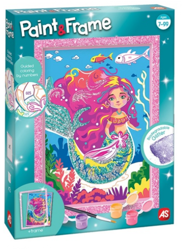 PAINT & FRAME MYTHICAL MERMAID (KINA)