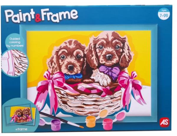 PAINT & FRAME ADORABLE PUPPIES (KINA)