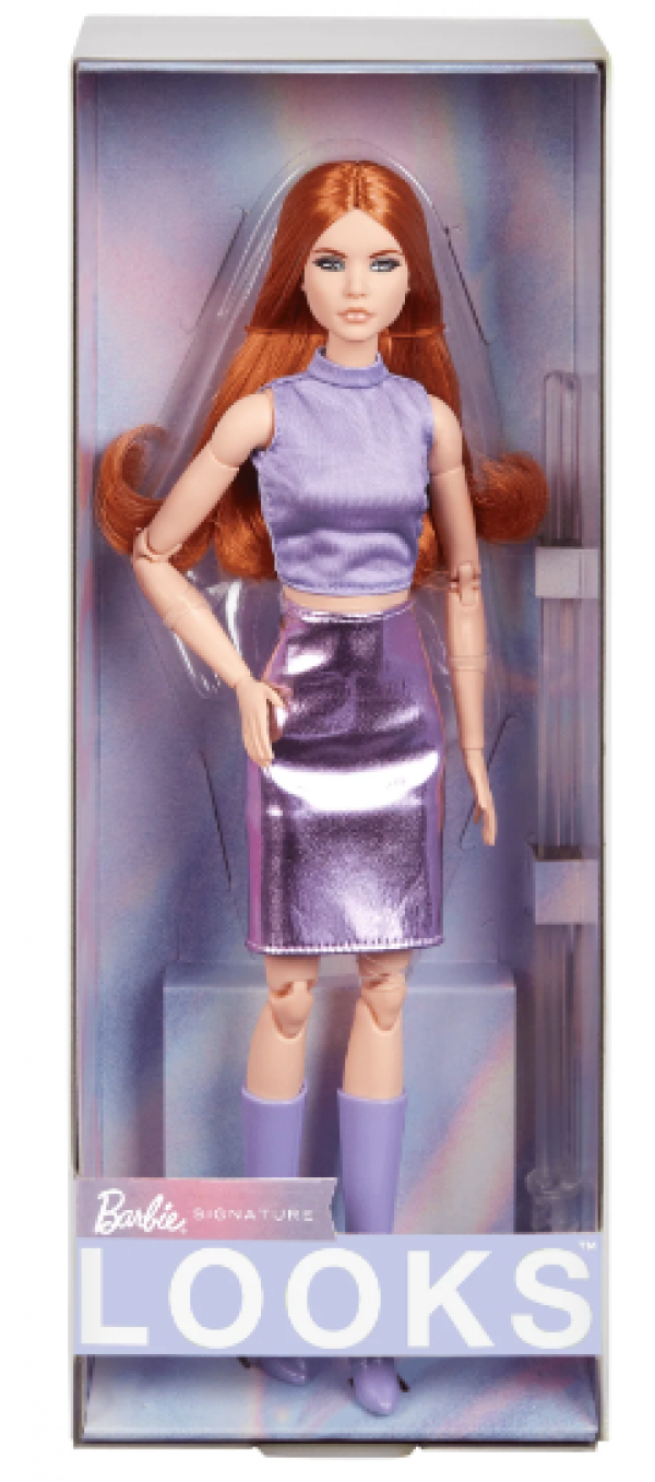 BARBIE LOOKS- LILA OUTFIT GINGER HAIR