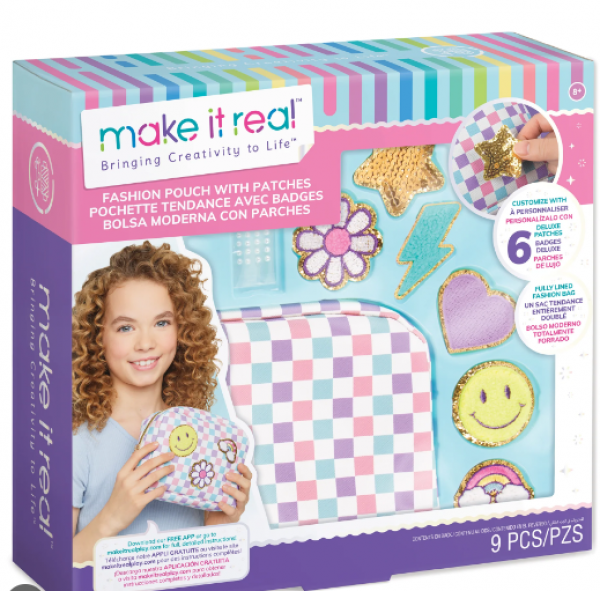 FASHION POUCH WITH PATCHES