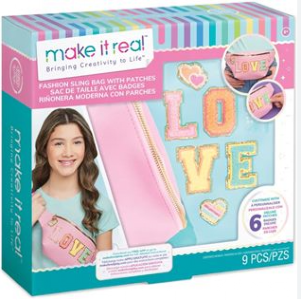 FASHION BUM BAG WITH PATCHES