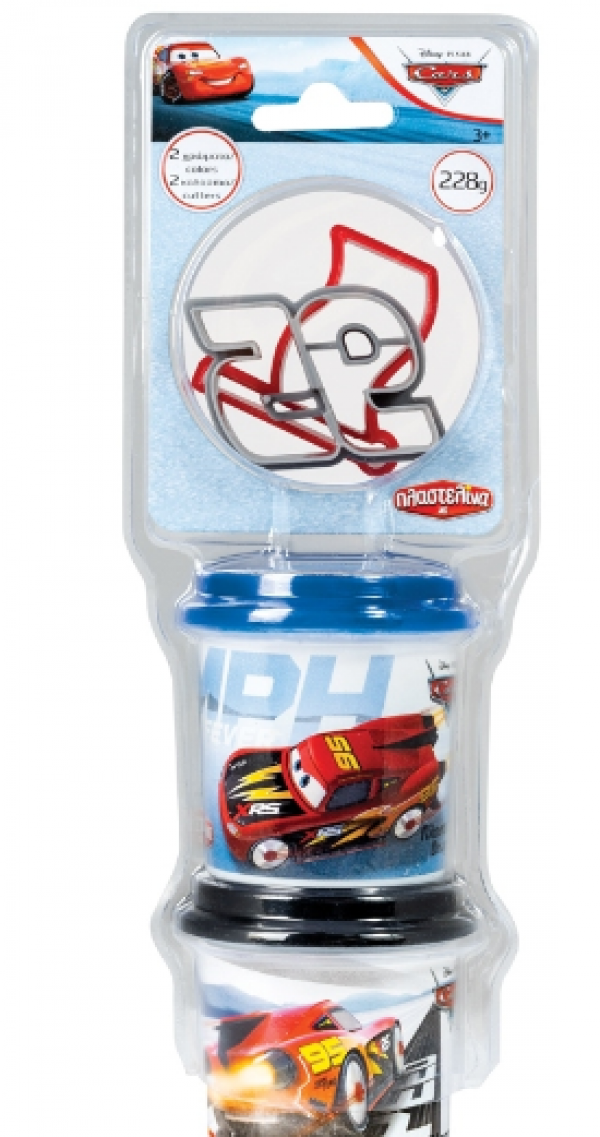 ΣΕΤ 2 ΒΑΖΑΚΙΑ ΠΛΑΣΤΕΛ.40Ζ ΜΕ 2 CUTTERS CARS (KINA)