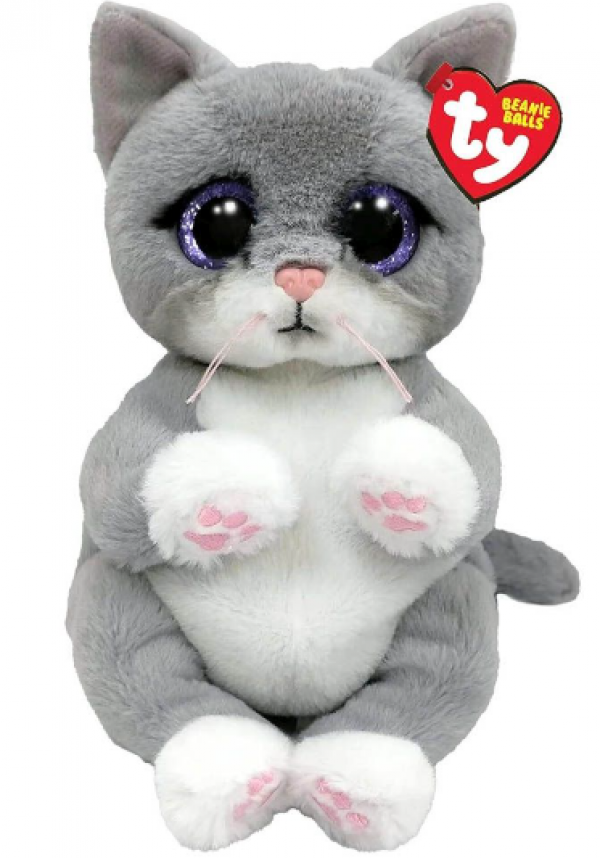 BEANIE BELLIES ΓΑΤΑ ΓΚΡΙ/ΜΠΛΕ 15εκ.,ΧΝΟΥΔΩΤΟ (ΚΙΝΑ)
