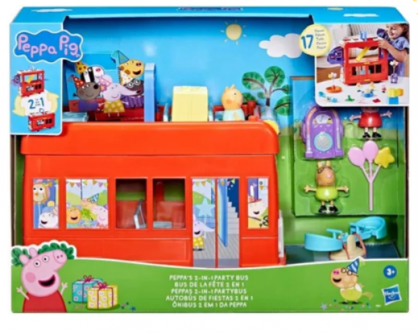 PEPPA PIG PEPPAS 2 IN 1 PARTY BUS (KINA)