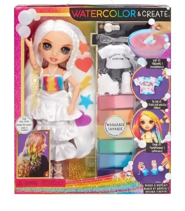RAINBOW HIGH ΚΟΥΚΛΑ ΣΕΤ ΖΩΓΡΑΦΙΖΩ TIE DYE/ΚΑΦΕ ΜΑΤΙΑ (ΟΛΛΑΝΔΙΑ)