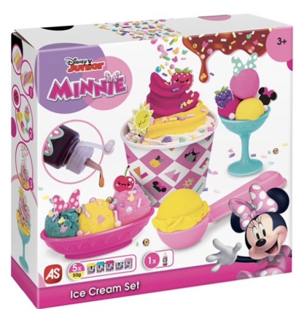 ΣΕΤ ΠΛΑΣΤΕΛΙΝΗΣ ΦΤΙΑΧΝΩ ΠΑΓΩΤΟ ΜΕ ΣΙΡΟΠΙ &SPRINKLES MINNIE (ΚΙΝΑ)