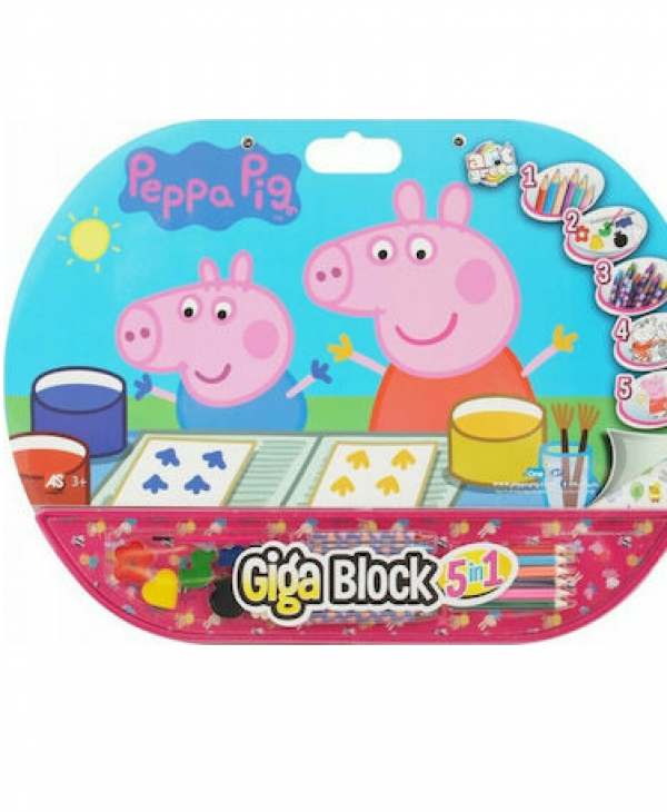 G.BLOCK 5 ΣΕ 1 PEPPA PIG TOOLKIT,ΣΕΤ ΖΩΓΡΑΦΙΚΗΣ (KINA)