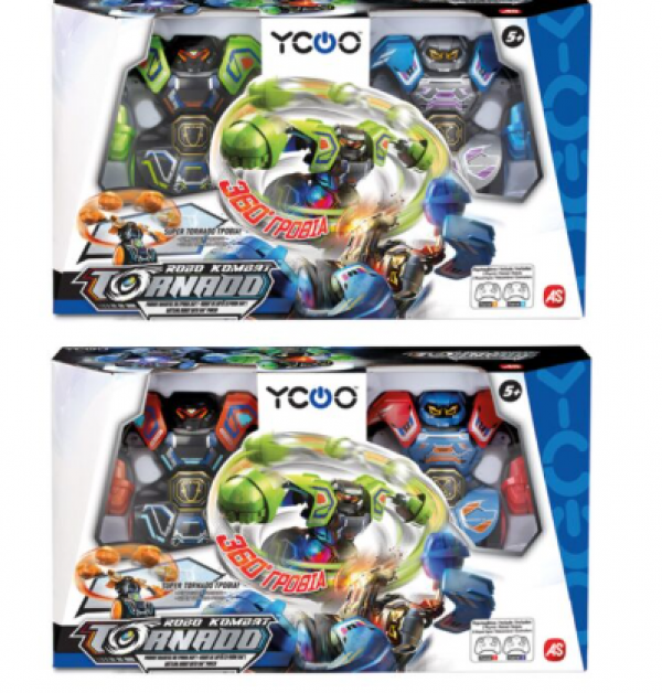 ΤΗΛ/ΝA ΡΟΜΠΟΤ ΣΕΤ 2-ROBO KOMBAT 360 TORNADO ASST.(KINA)