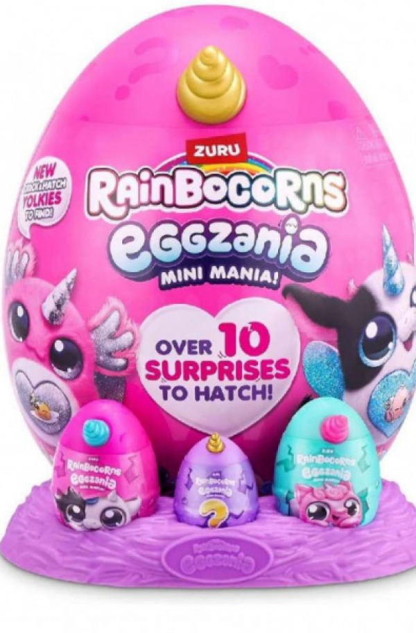 EGGZANIA MINI MANIA RAINBOCORNS-6σχ.(ΚΙΝΑ)
