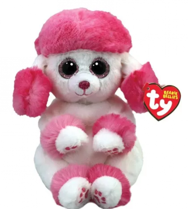 ΧΝΟΥΔ.BEANIE BELLIES ΠΟΥΝΤΛ ΡΟΖ/ΛΕΥΚΟ 15εκ.(KINA)