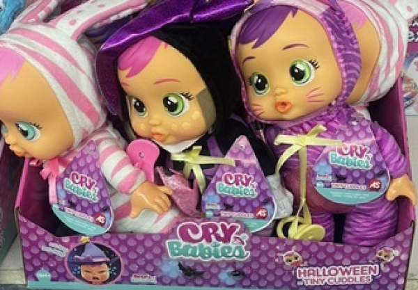 ΚΟΥΚΛΑ ΚΛΑΨΟΥΛΙΝΙΑ,TINY CUDDLES HALLOWEEN,ASS-ΣΤΑΝΤ 6τεμ.(KINA)