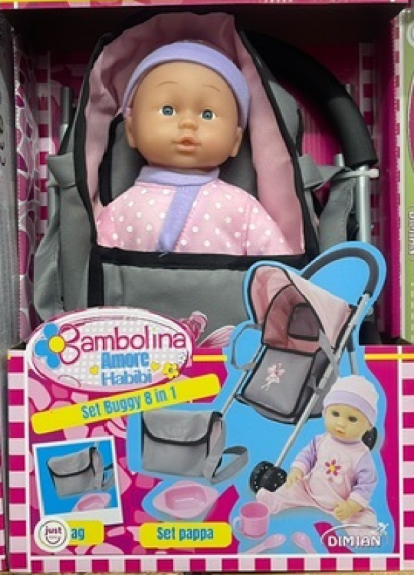 BAMBOLINA AMORE ΚΑΡΟΤΣΙ ΜΕ ΑΞΕΣΟΥΑΡ &ΚΟΥΚΛΑ 29εκ.