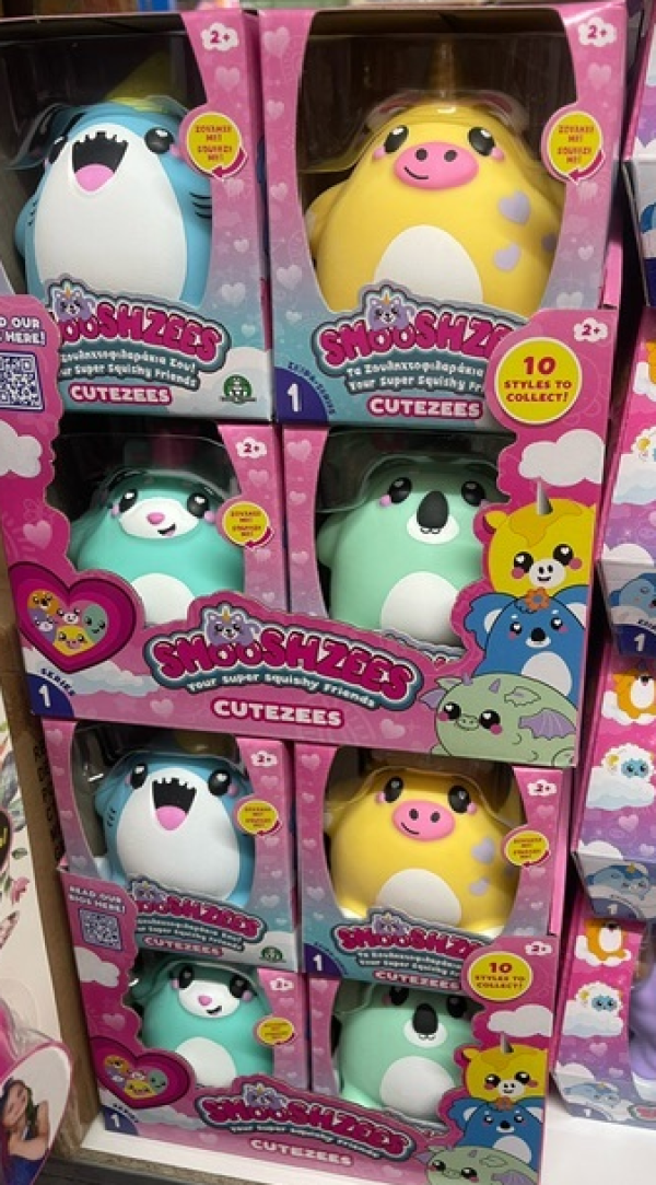 SMOOSHZEES LUVZEES 8 ΧΑΡΑΚΤΗΡΕΣ 12εκ.(ΚΙΝΑ)