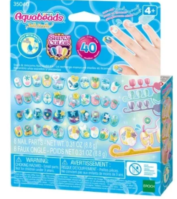 AQUABEADS STARS & UNICORNS NAIL REFILL KIT