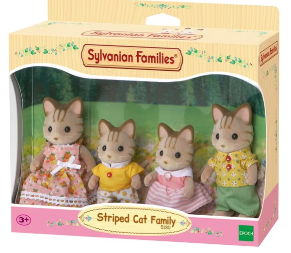 SYLVANIAN STRIPED CAT FAMILY