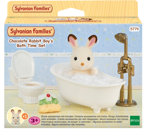 SYLVANIAN ES CHOCOLATE RABBIT BOY΄S BATH