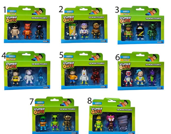 STUMBLE GUYS W3 ΣΥΛ/ΚΕΣ ΦΙΦΟΥΡΕΣ 2PACK ΚΑΠΕΛΟ (ΚΙΝΑ)