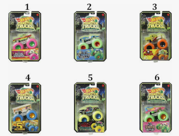 HOT WHEELS M.TRUCKS OXHMATA-GLOW IN THE DARK