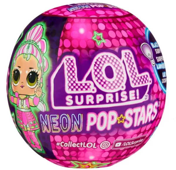 LOL SURPRISE NEON POP STARS TOTS ASST.-ΣΤΑΝΤ 12τεμ. (ΟΛΛΑΝΔΙΑ)