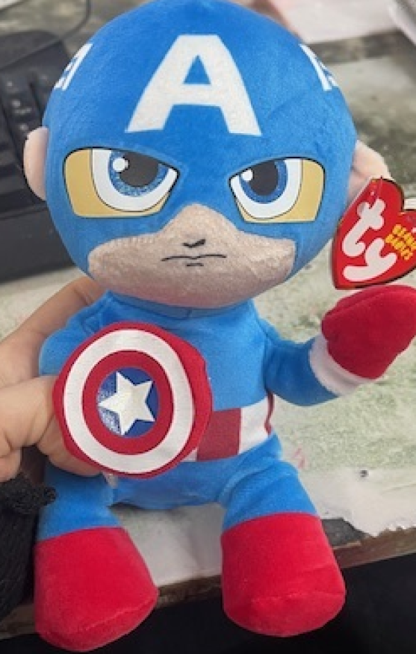 ΧΝΟΥΔΩΤΟ 15 εκ.FLOPPY CAPTAIN AMERICA (ΚΙΝΑ)