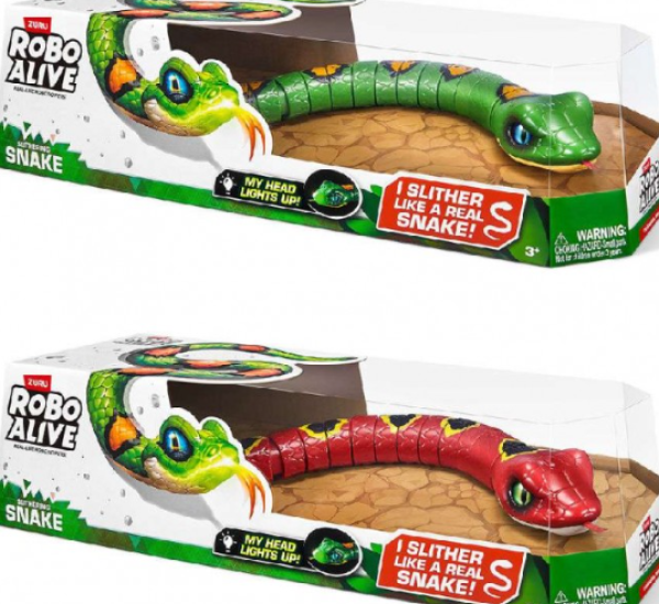 ZURU ROBO ALIVE ΦΙΔΙ 40εκ.-2χρωματα S3 (KINA)