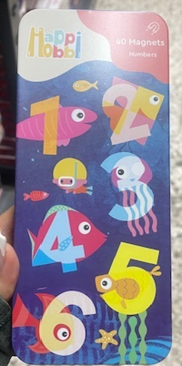 HAPPI HOBBI MAGNET TIN ΓΡΑΜΜΑΤΑ ΚΑΙ ΑΡΙΘΜΟΙ