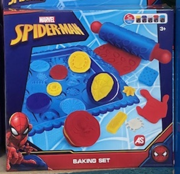 ΣΕΤ ΠΛΑΣΤΕΛΙΝΗΣ,ΦΤΙΑΧΝΩ ΜΠΙΣΚΟΤΑ ΜΕ ΤOΝ SPIDER-MAN (ΚΙΝΑ)