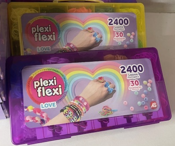 PLEXI FLEXI LOVE ΘΗΚΗ 2400 ΛΑΣΤΙΧΑΚΙΑ &30 ΑΞΕΣΟΥΑΡ/ASS OF2 COLORS(ΚΙΝΑ)